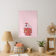 Christmas Cartoon Beagle Poster 2