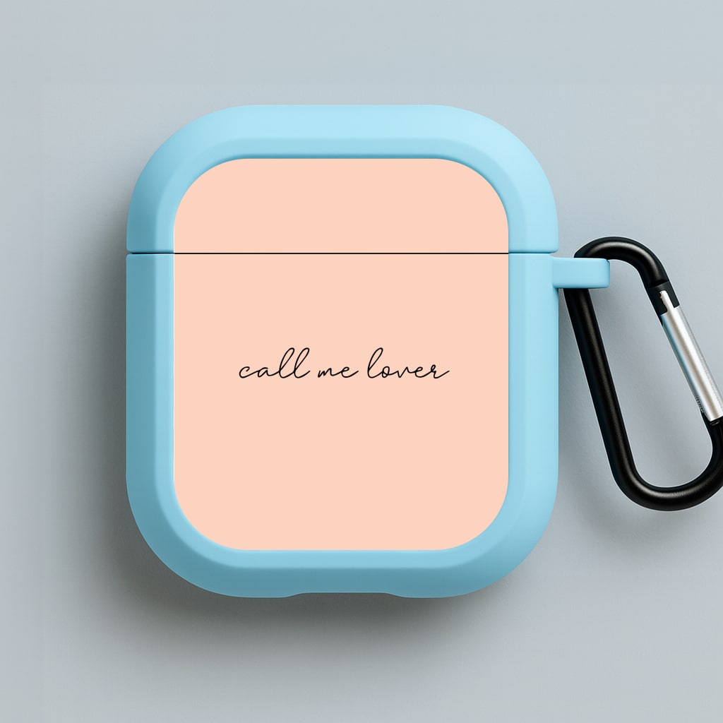Call Me Lover - Sam Fender Blue AirPods Case