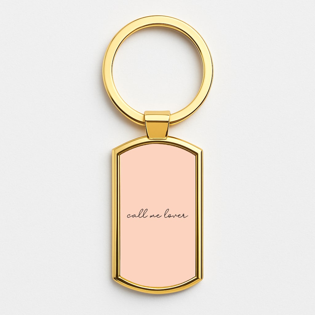 Call Me Lover - Sam Fender Gold Keyring