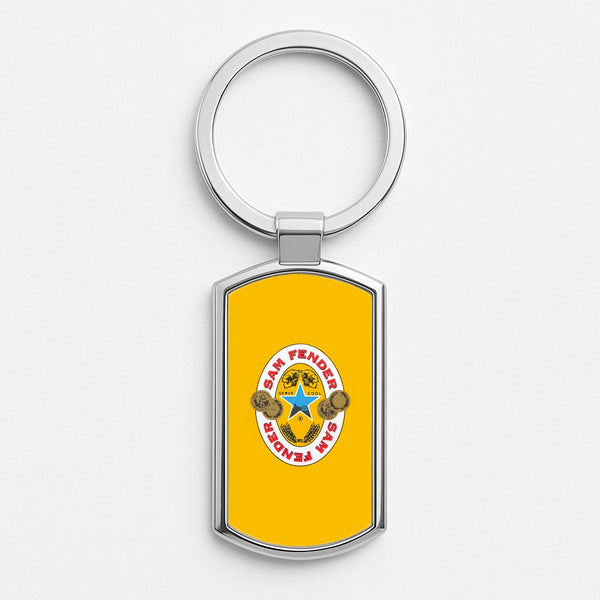 Fender Badge Silver Keyring