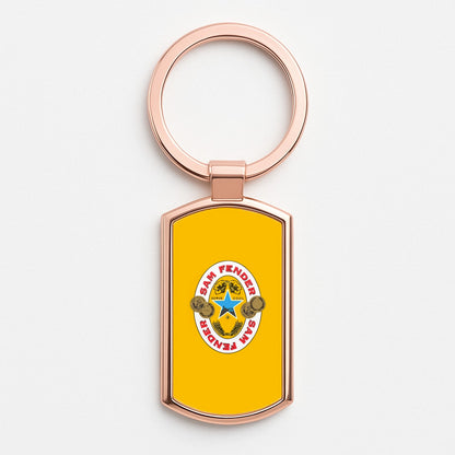Fender Badge Rose Gold Keyring