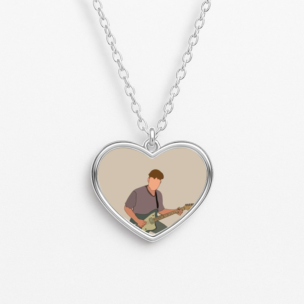 Faceless Fender Heart Necklace