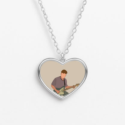 Faceless Fender Heart Necklace