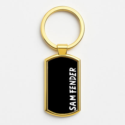 Fender Vertical Gold Keyring
