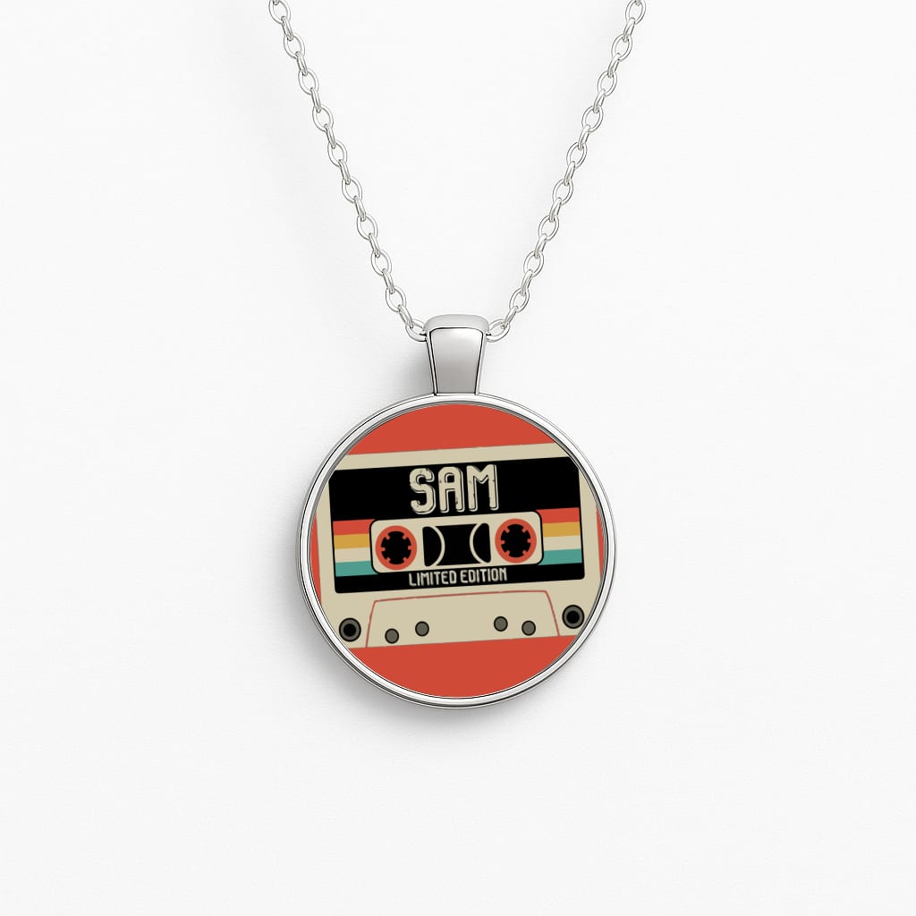 Cassette Tape - Fender Circle Necklace