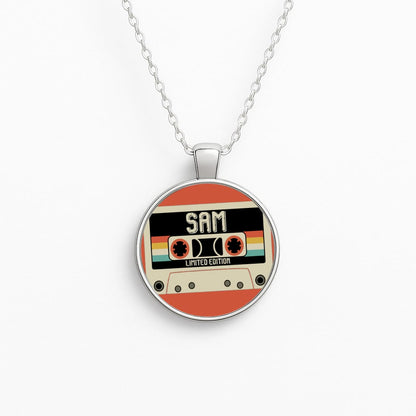 Cassette Tape - Fender Circle Necklace