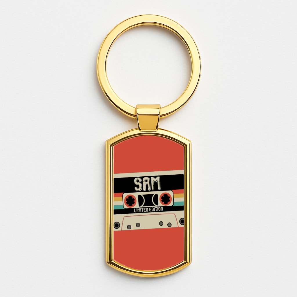 Cassette Tape - Fender Gold Keyring
