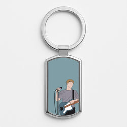 Performing - Fender Silver Keyring