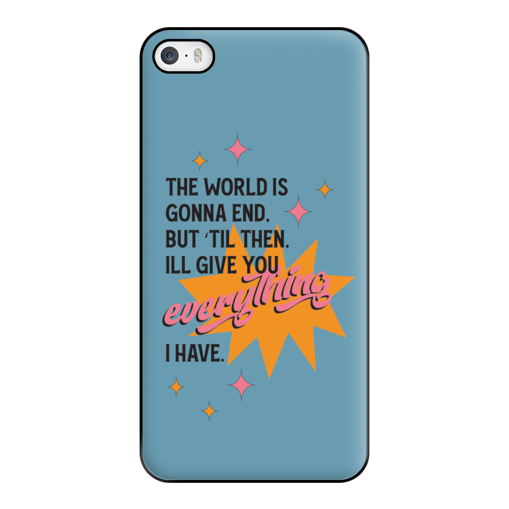 The World Is Gonna End - Fender Phone Case for iPhone 5 / 5s / SE 2016