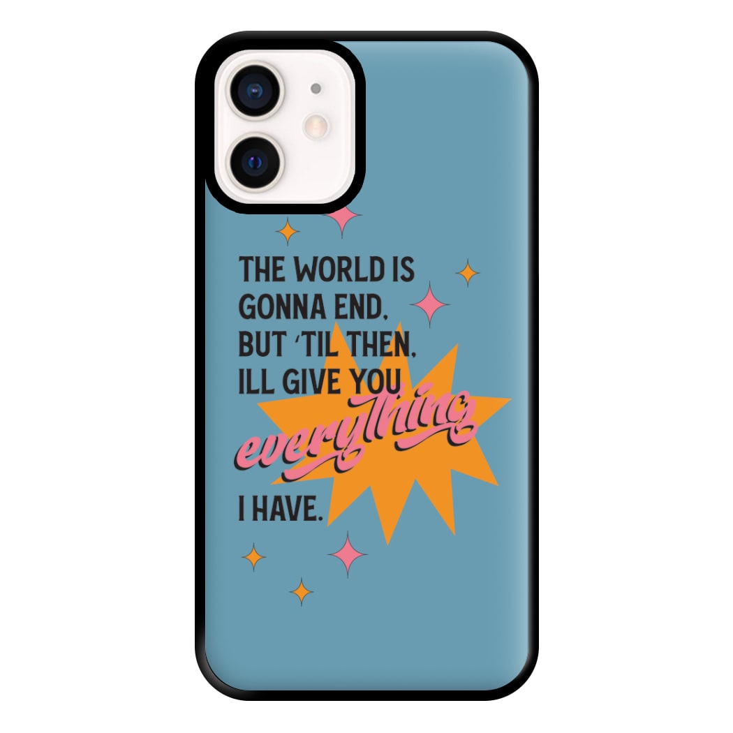 The World Is Gonna End - Fender Phone Case for iPhone 12 Mini