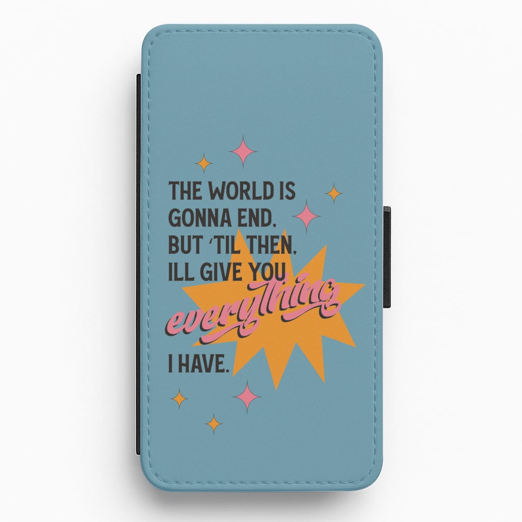 The World Is Gonna End - Fender Flip / Wallet Phone Case