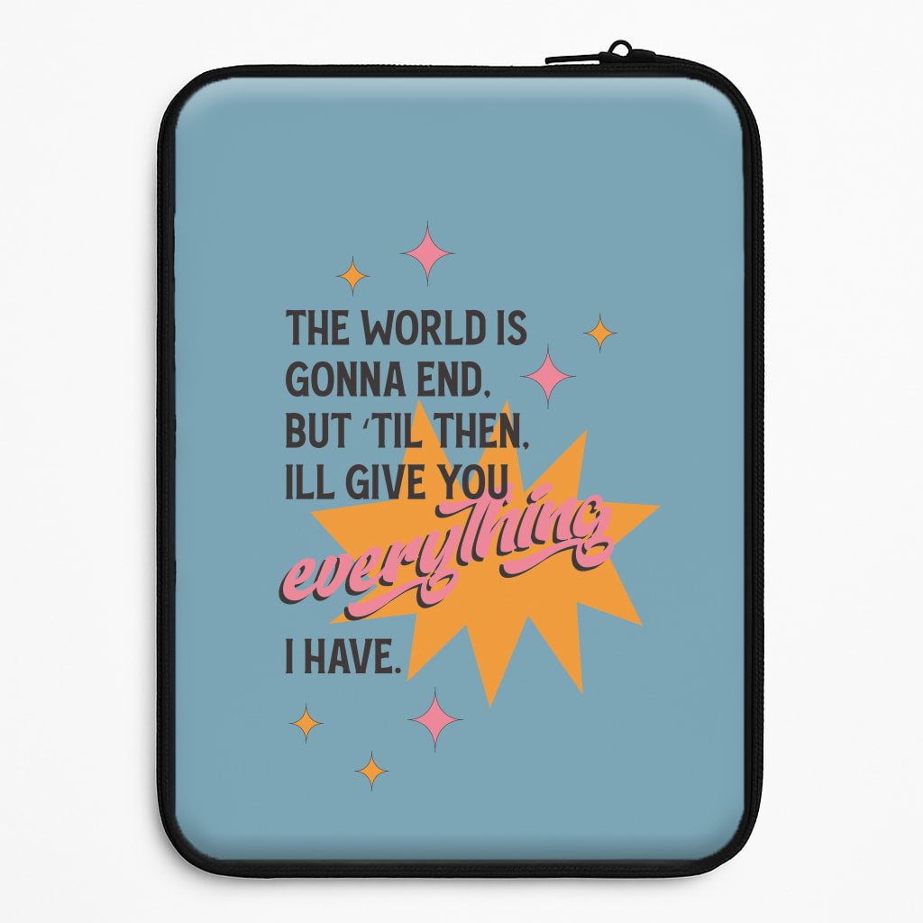The World Is Gonna End - Fender Universal Laptop Sleeve