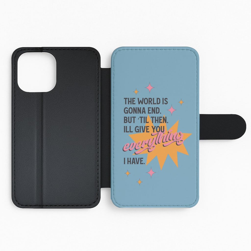 The World Is Gonna End - Fender Flip Phone Case
