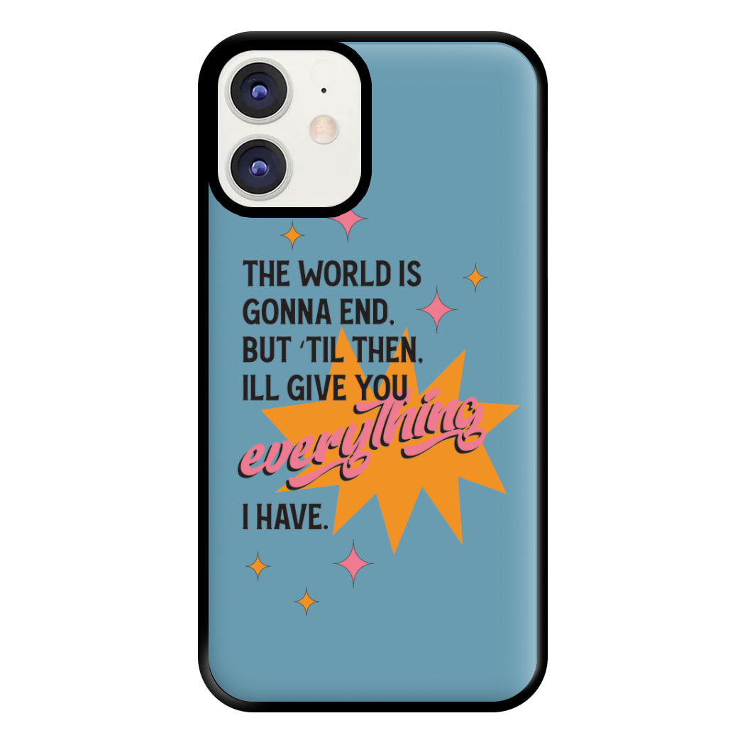 The World Is Gonna End - Fender Phone Case for iPhone 12 / 12 Pro