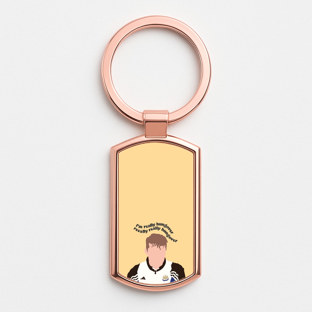 I'm Really Hungover - Fender Rose Gold Keyring