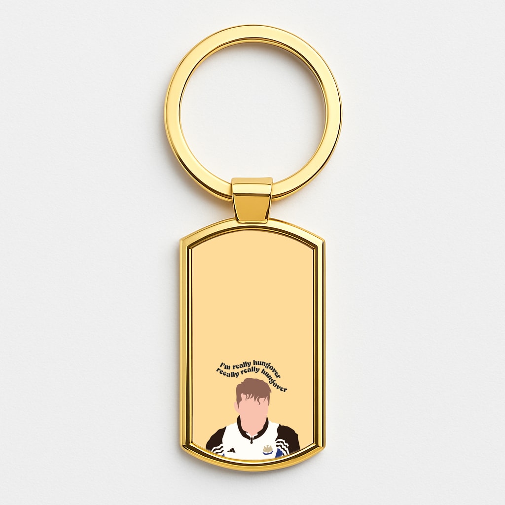I'm Really Hungover - Fender Gold Keyring