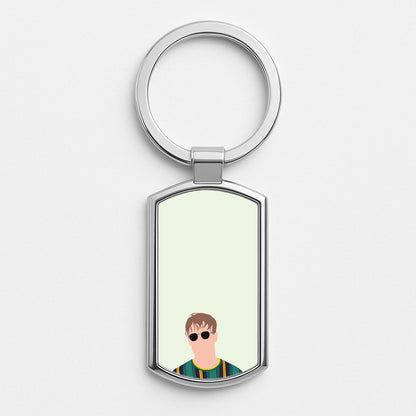 Glasses - Fender Silver Keyring