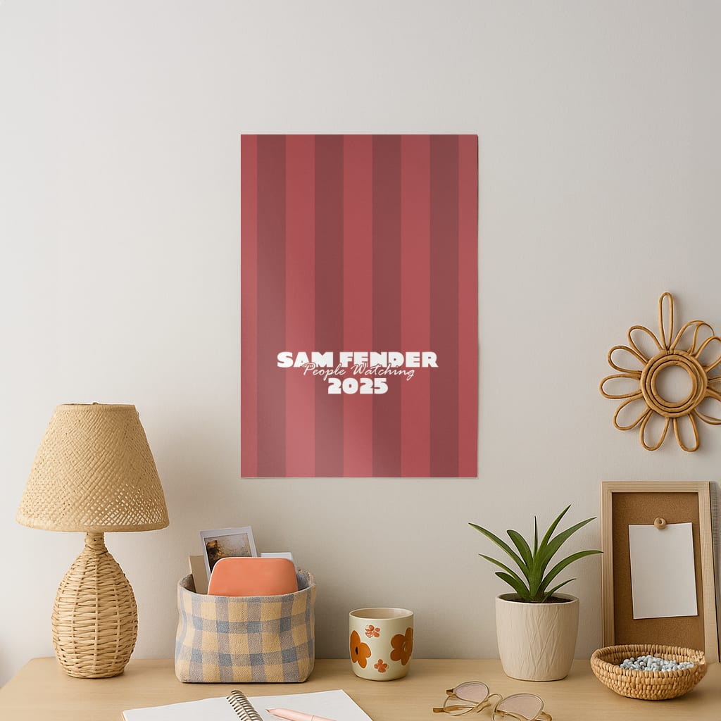 Stripes People Watching 2025 Art Print