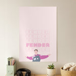 Fender Pink Sports Jersey Poster