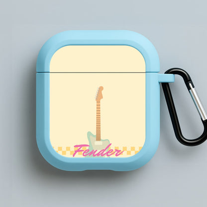 Blue Guitar Fender Blue AirPods Case