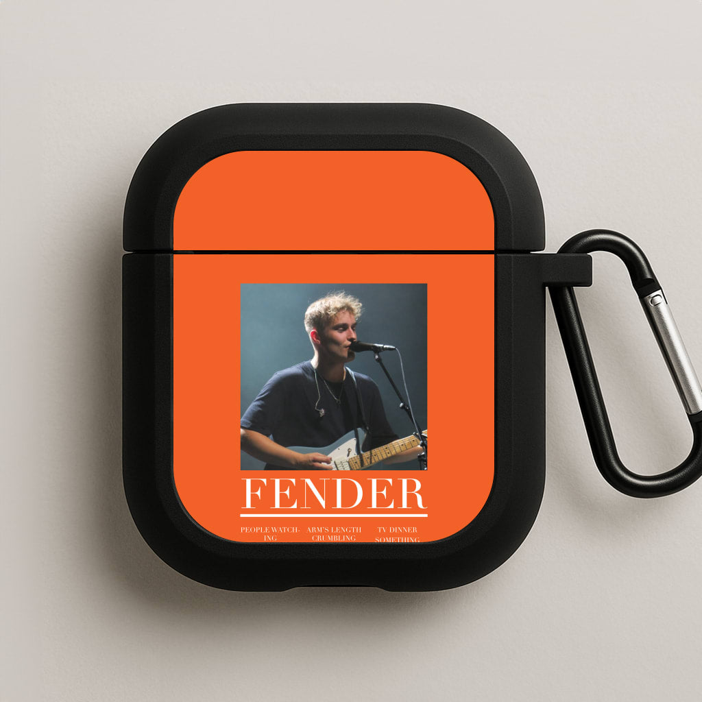 Fender Orange Song List AirPods Case