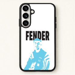 Fender Silhouette Blue Phone Case for Galaxy S26 Plus