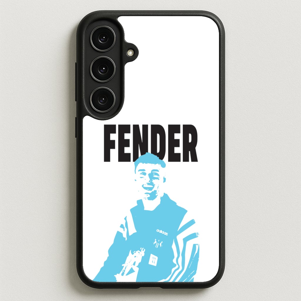 Fender Silhouette Blue Phone Case for Galaxy S25FE