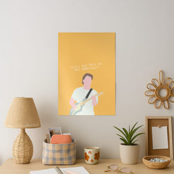 Will We Talk In The Morning Yellow Art Print