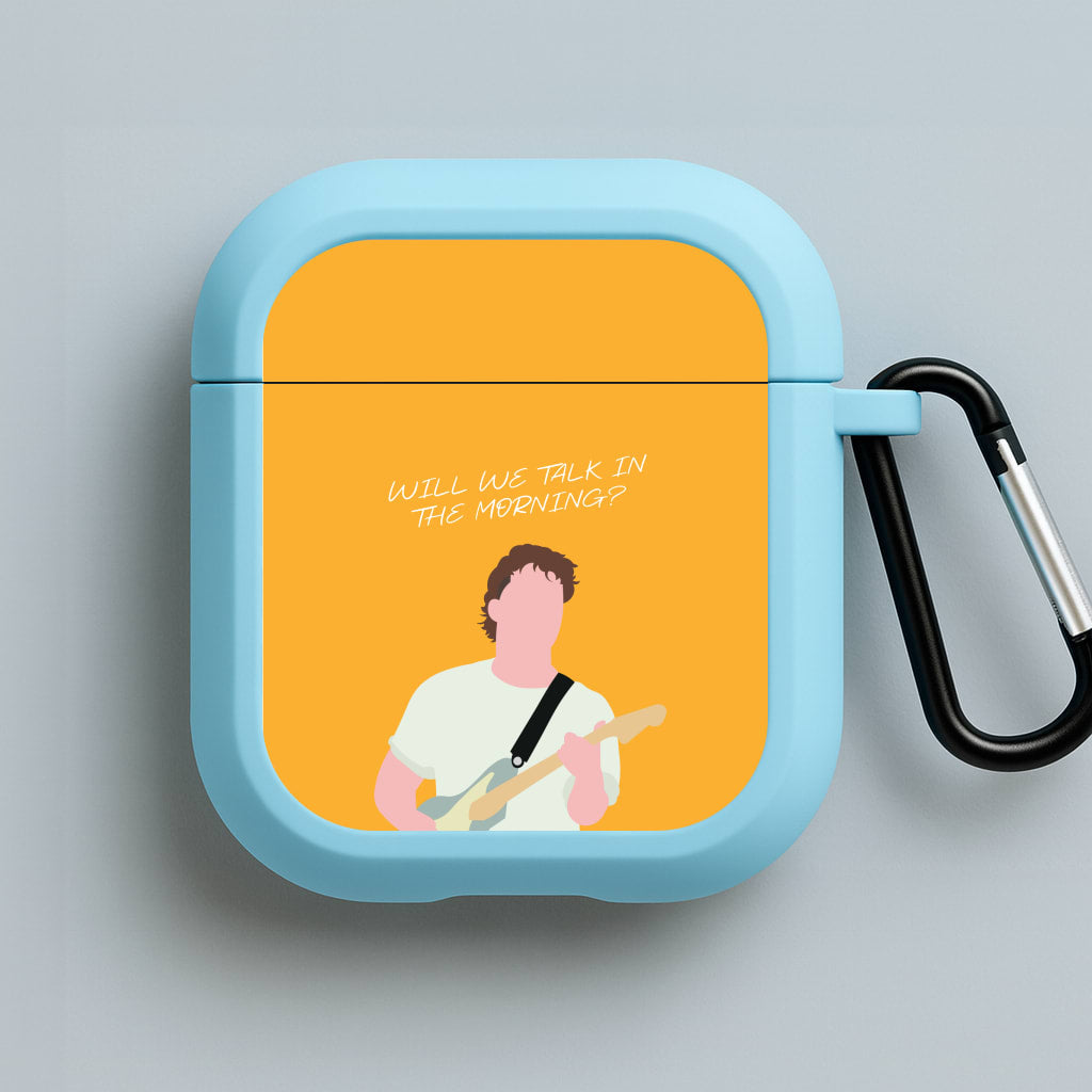 Will We Talk In The Morning Yellow Blue AirPods Case