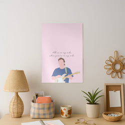All Is On My Side Pink Art Print