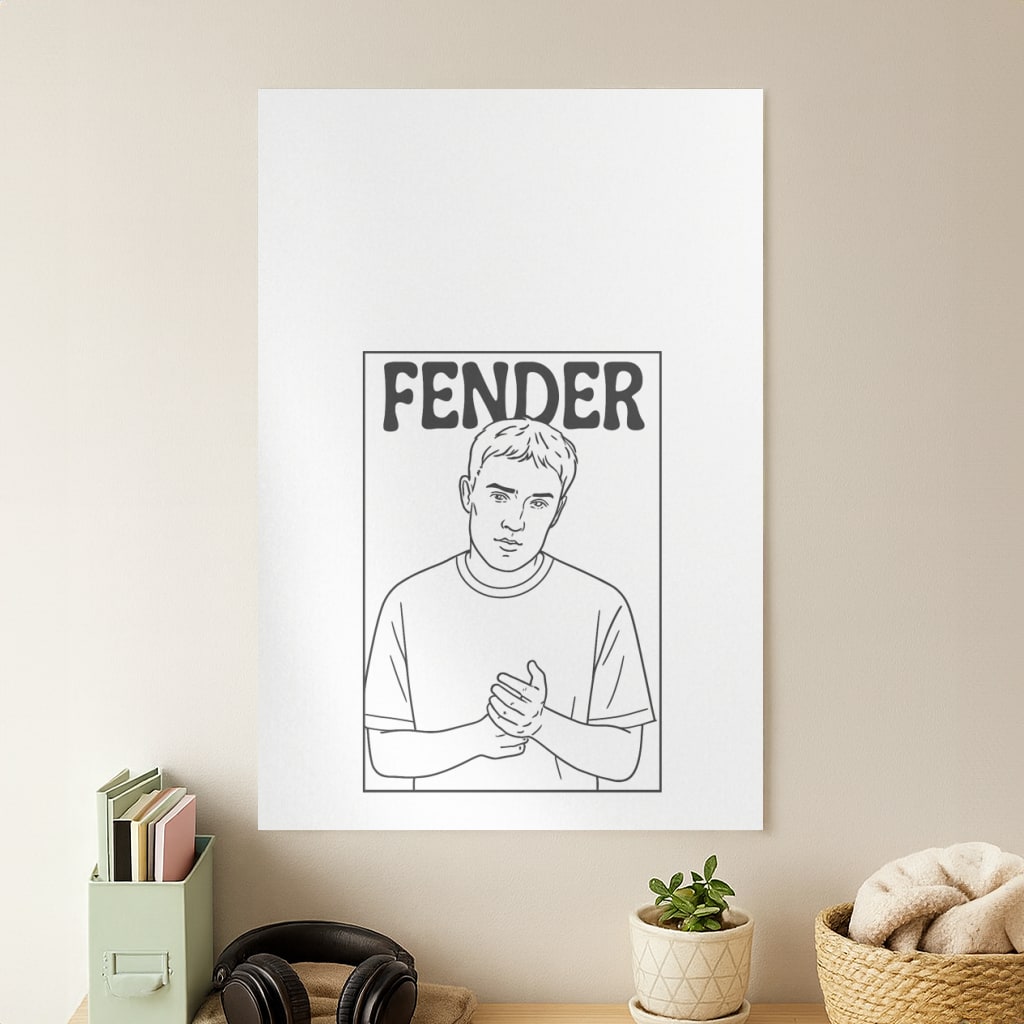 Fender Outline Poster