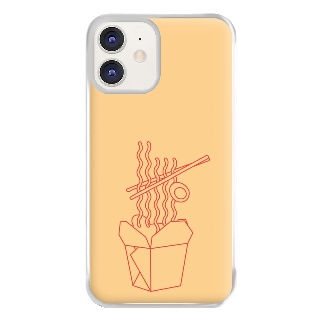 Noodels - Fast Food Patterns Phone Case for iPhone 12 / 12 Pro