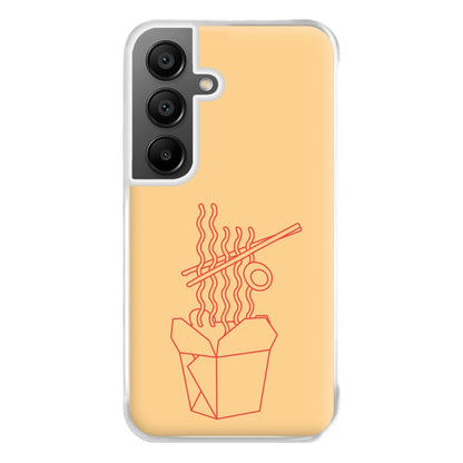 Noodels - Fast Food Patterns Phone Case for Galaxy A55