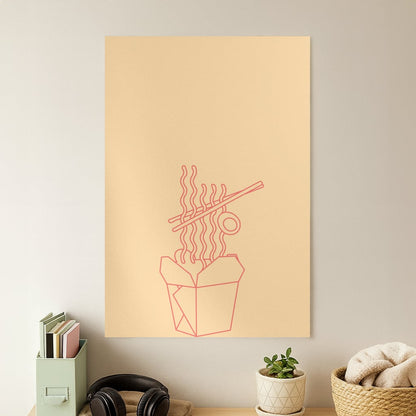 Noodels - Fast Food Patterns Poster