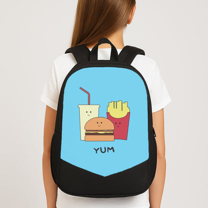 Fast Food Meal - Fast Food Patterns Large School Bag