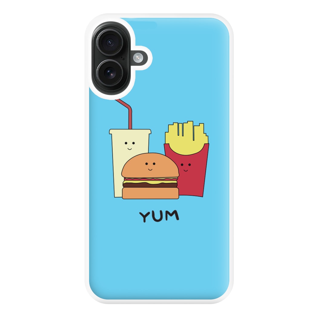 Fast Food Meal - Fast Food Patterns Phone Case for iPhone 16 Plus