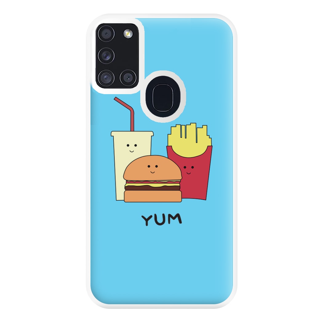 Fast Food Meal - Fast Food Patterns Phone Case for Galaxy A21s