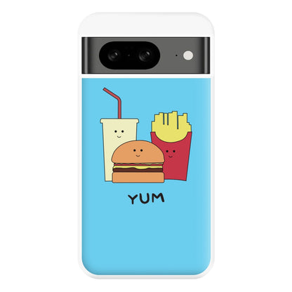 Fast Food Meal - Fast Food Patterns Phone Case for Google Pixel 8