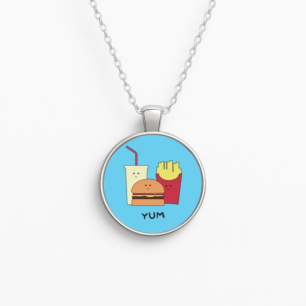 Fast Food Meal - Fast Food Patterns Necklace