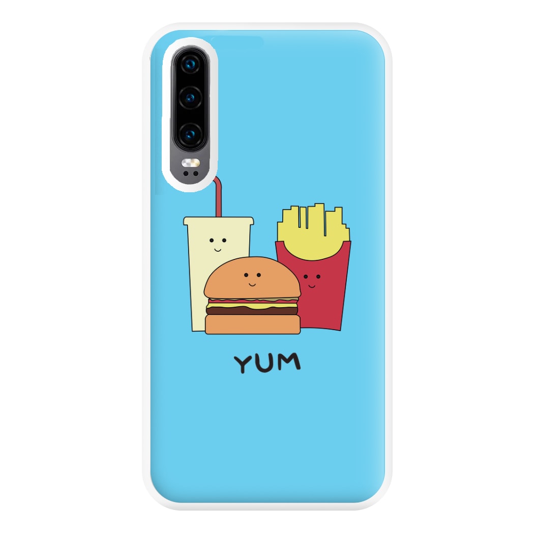 Fast Food Meal - Fast Food Patterns Phone Case for Huawei P30