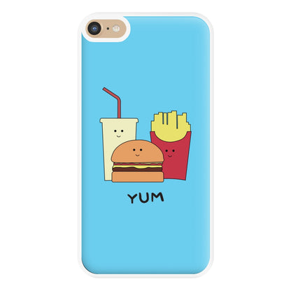 Fast Food Meal - Fast Food Patterns Phone Case for iPhone 6 Plus / 7 Plus / 8 Plus