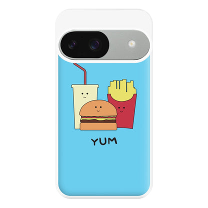 Fast Food Meal - Fast Food Patterns Phone Case for Google Pixel 9 / 9 Pro