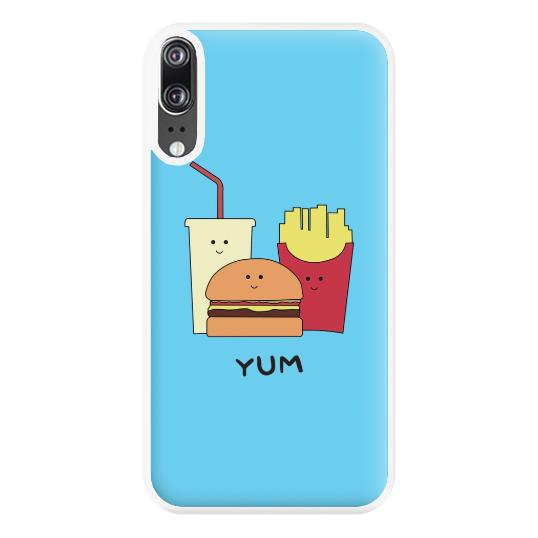 Fast Food Meal - Fast Food Patterns Phone Case for Huawei P20