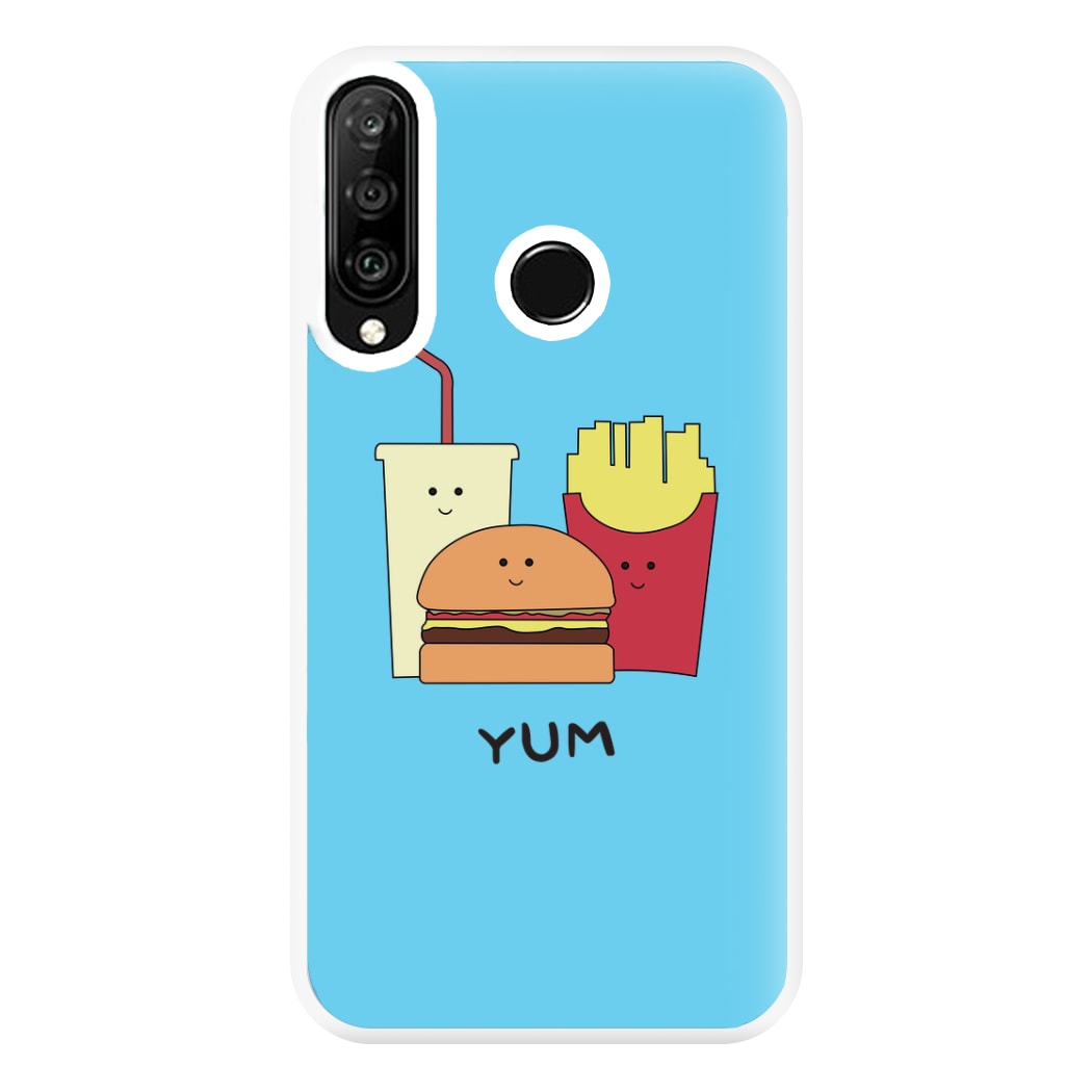 Fast Food Meal - Fast Food Patterns Phone Case for Huawei P30 Lite