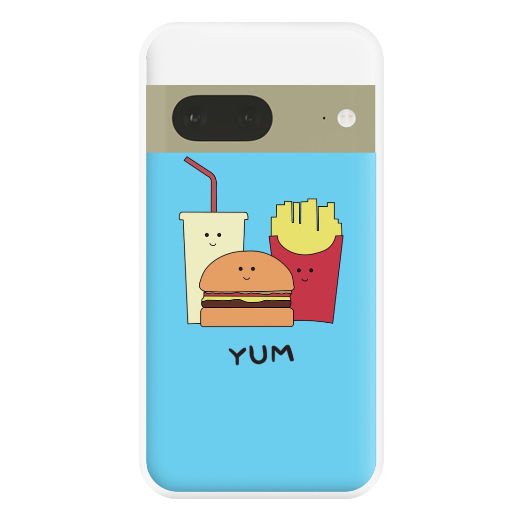 Fast Food Meal - Fast Food Patterns Phone Case for Google Pixel 7a