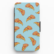 Pizza - Fast Food Patterns Flip / Wallet Phone Case 1