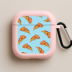Pizza - Fast Food Patterns Pink AirPods Case
