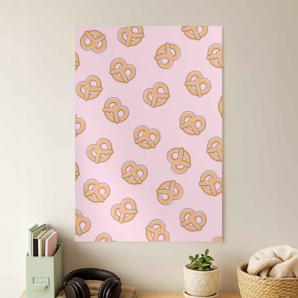 Pretzels - Fast Food Patterns Poster