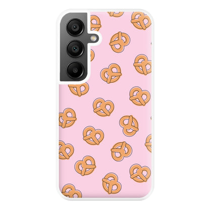 Pretzels - Fast Food Patterns Phone Case for Galaxy A55