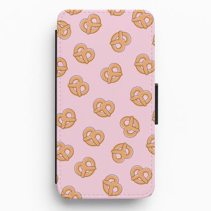Pretzels - Fast Food Patterns Flip / Wallet Phone Case